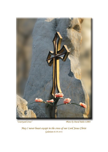 Courtyard Cross Cross outside Roman Catholic Cathedral - Beijing, China