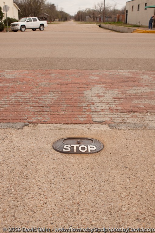 "Stop Sign" in Calvert, Texas
