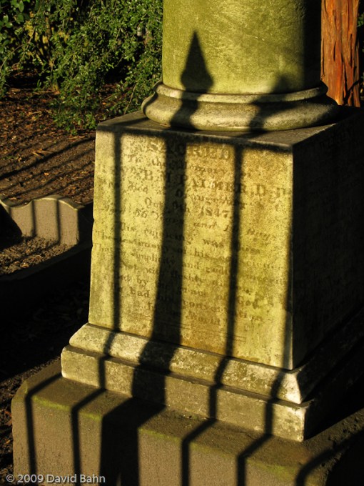 20090824-20090824-IMG_1054 A tombstone in a Charleston, SC church yard marks the time during which one lived