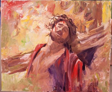 This painting was done during the 3-D Ministry Taster Event in Pawley's Island, SC. The artist was kind enough to allow me to take a photo of it. This is a low-res version not intended to be used without the artist's permission. For more information contact them at info@3dministries.com.