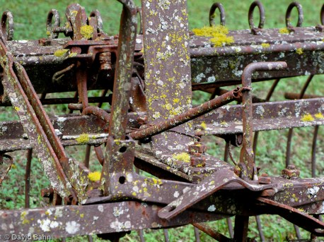 20090907-20090907-IMG_1195 An old, discarded hay rake testifies to the passing of time and a previous era when work was difficult and demanding.