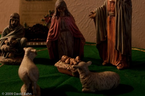 This ceramic Nativity scene hints at the truth: God took on human flesh.