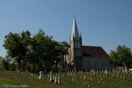 Immanuel Lutheran Church with Cemetery in Foreground - © 2010 David Bahn