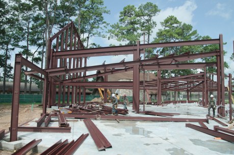 The building takes shape