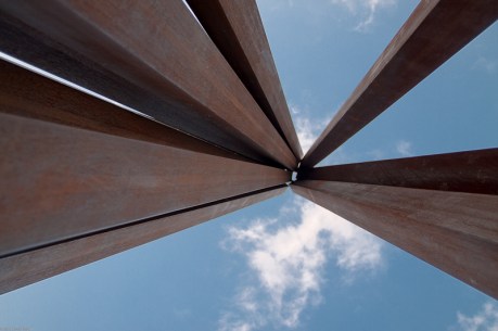 Bernar Venet Sculpture at Hermann Park