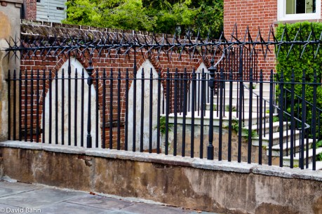 "Chaveaus de Frise" - an early security devise atop a fence in Charleston, SC