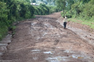 The very challenging road to our evangelism & optical clinic site about a mile outside of Kilgoris, Kenya