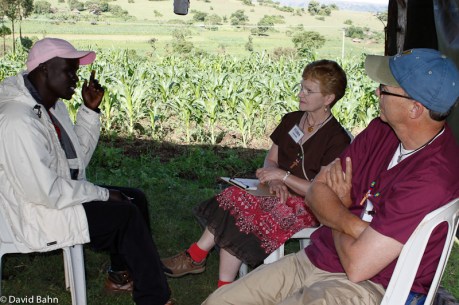 Joshua visits with Flora and Mike during a time of respit.