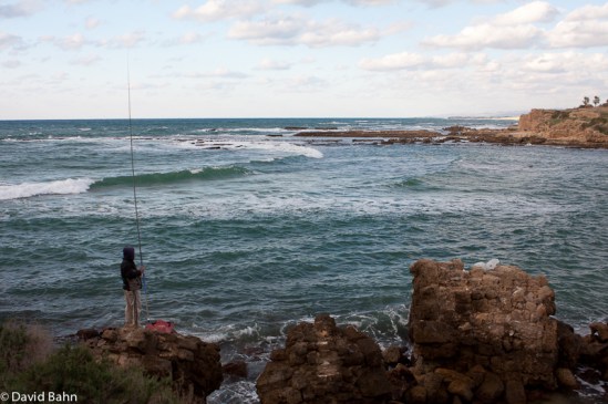 Fisherman on the Mediterranean Sea