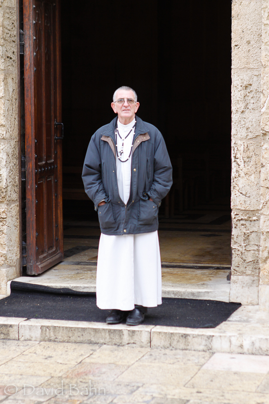 This kind priest welcomed us when we visited the pool of Bethesda. He expressed love and hospitality as a brother in Christ.
