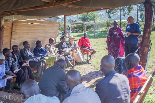 I had the privilege of sharing the Good News of Jesus Christ in Kenya. I used an "Evangecube" which offers an overview of the gospel story through pictures on an unfolding cube: simple but profoundly true.