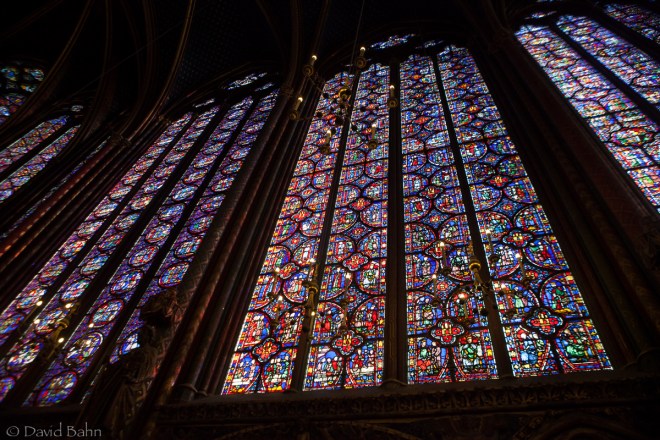 The windows of Saint Chapelle in Paris: Beautiful!